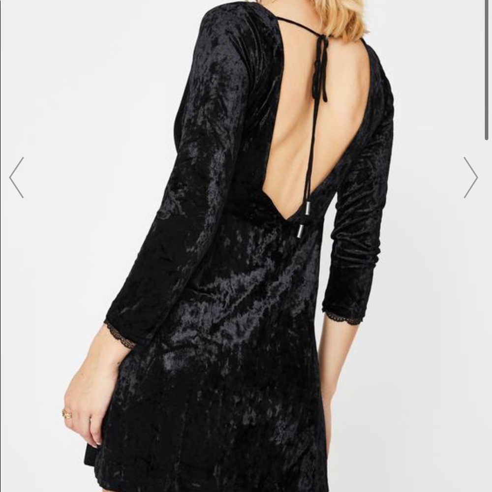 Free People Kat Velvet Mini Dress - Picture 3 of 8